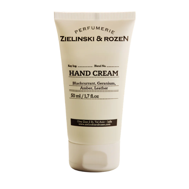 Zielinski & Rozen Hand Cream Blackcurrant, Geranium, Amber, Leather